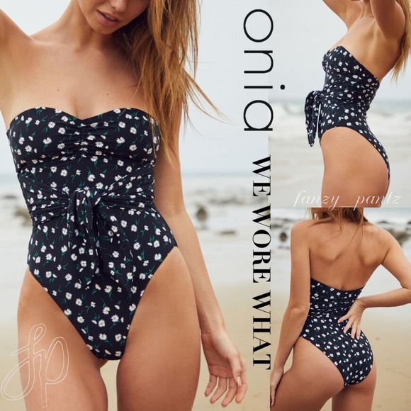 Onia x WeWoreWhat Capri Daisy One Piece XS - Picture 3 of 7